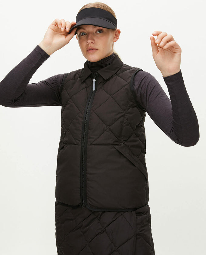 SIZE L - ROHNISCH Evelyn Quilt Vest Black