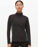 SIZE XS - ROHNISCH Jane Thermo Half Zip Green Crocco