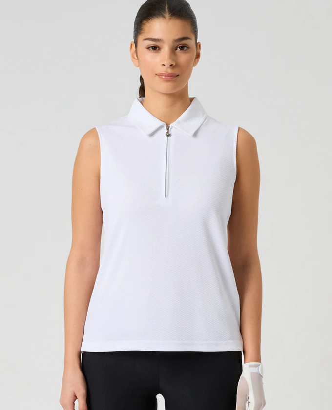 DAILY SPORTS Peoria Sleeveless Polo 150 White