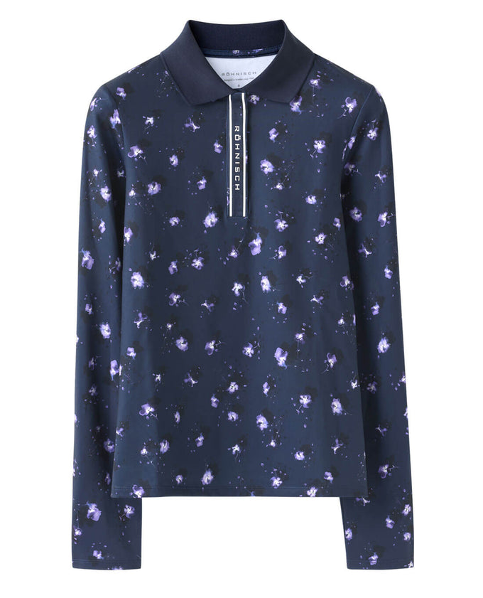 ROHNISCH Warm Team Polo Purple Mountain Bloom