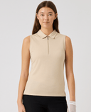 DAILY SPORTS Peoria Sleeveless Polo 009 Oyster