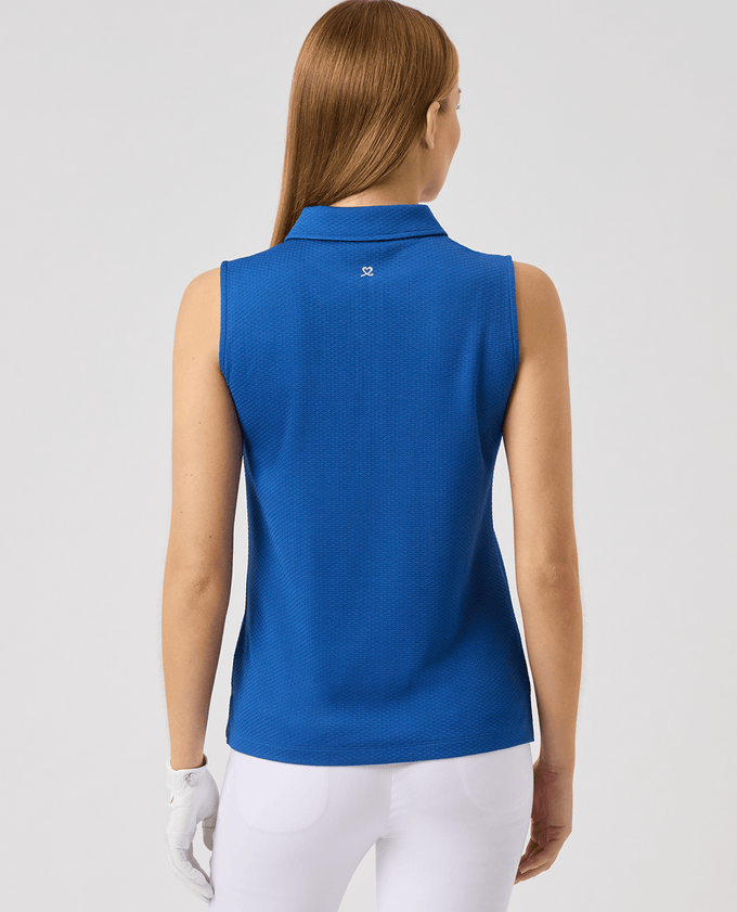 DAILY SPORTS Peoria Sleeveless Polo 009 Mid Blue