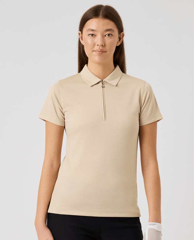 DAILY SPORTS Peoria Short Sleeve Polo 010 Oyster