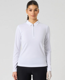 DAILY SPORTS Peoria Long Sleeve Polo 200 White
