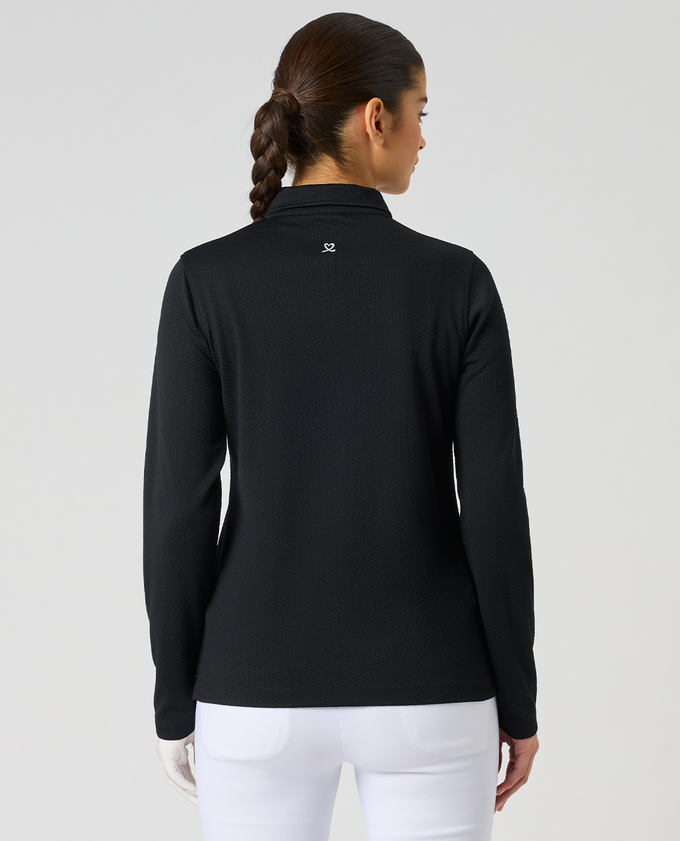 DAILY SPORTS Peoria Long Sleeve Polo 200 Black