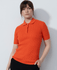 DAILY SPORTS Madelene Cable Knitted Polo 273 Cadmium