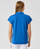DAILY SPORTS Bella Birdie Loose Fit Cap Sleeve Polo 392 Mid Blue