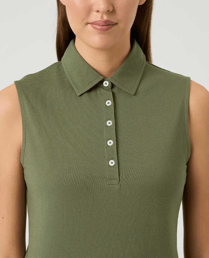 DAILY SPORTS Fairway Sleeveless Polo 482 Sage