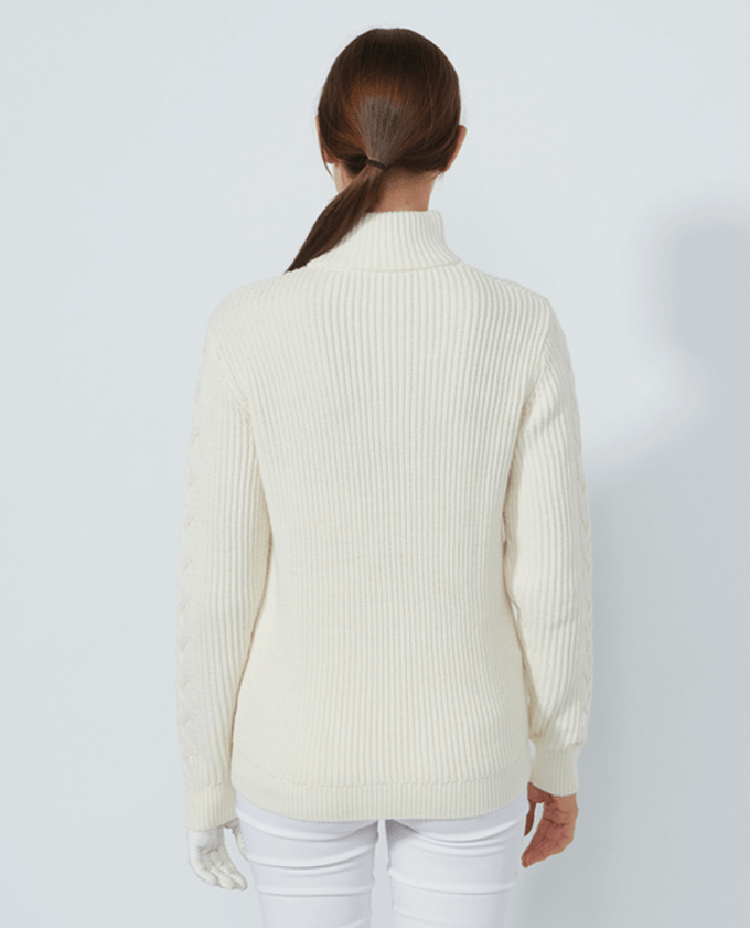 DAILY SPORTS Cable Lined Pullover 563 Ivory