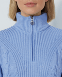 DAILY SPORTS Cable Lined Pullover 563 Blue Heron