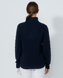 DAILY SPORTS Cable Lined Pullover 563 Navy