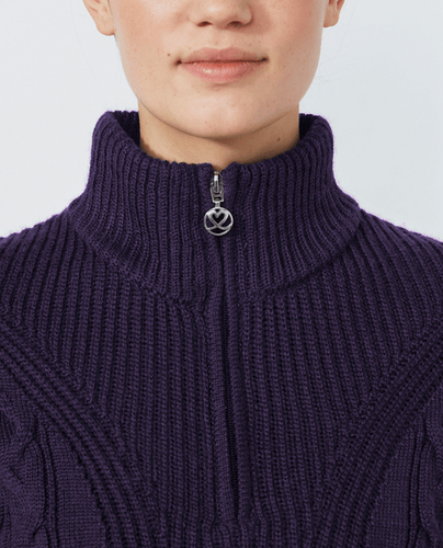 DAILY SPORTS Cable Lined Pullover 563 Dark Purple