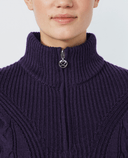 DAILY SPORTS Cable Lined Pullover 563 Dark Purple