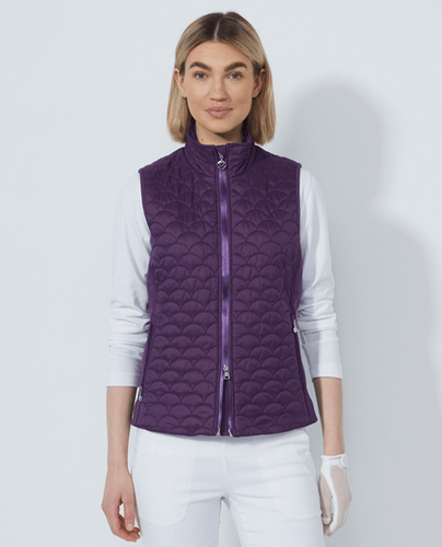 DAILY SPORTS Quilted Padded Vest 564 Dark Purple