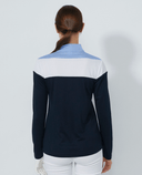DAILY SPORTS Block Half Neck Polo 572 Navy