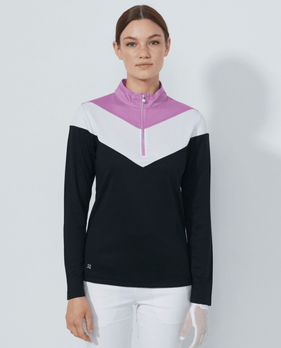 DAILY SPORTS Block Half Neck Polo 572 Black
