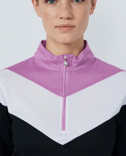 DAILY SPORTS Block Half Neck Polo 572 Black