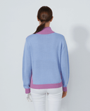 DAILY SPORTS Multi Striped Pullover Lined 612 Blue Heron