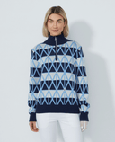 DAILY SPORTS Argyle Pullover Lined 617 Navy