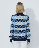 DAILY SPORTS Argyle Pullover Lined 617 Navy
