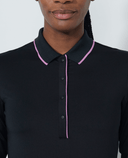 DAILY SPORTS Embroidered Daily Logo Polo 624 Black