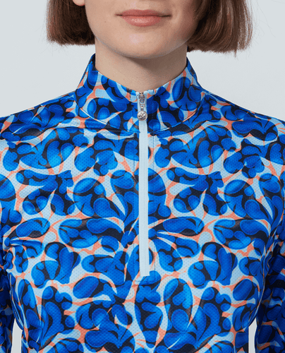 DAILY SPORTS Sheermotion Long Sleeve Polo 679 Organic Illusion