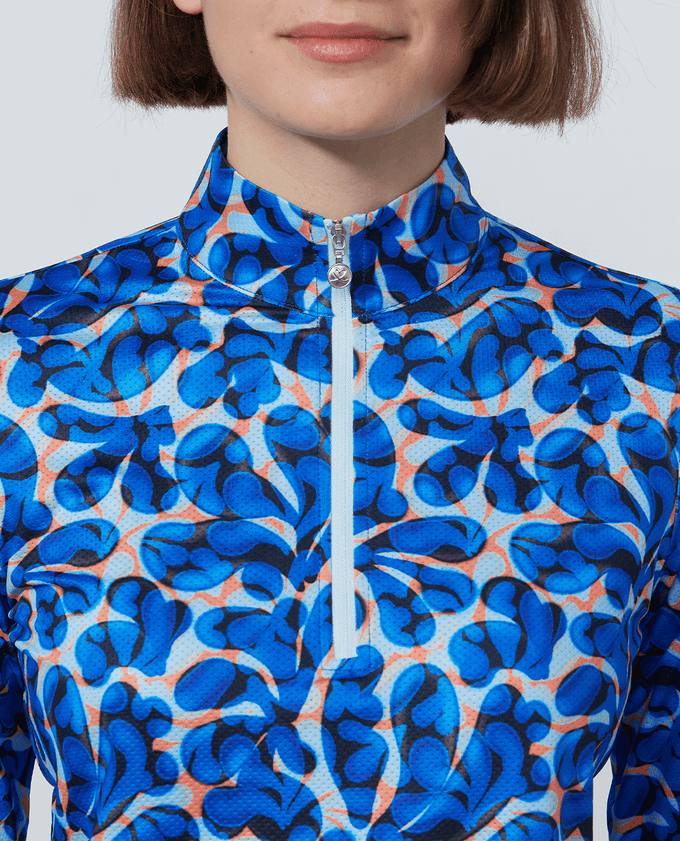 DAILY SPORTS Sheermotion Long Sleeve Polo 679 Organic Illusion