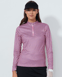DAILY SPORTS Printed Long Sleeve Polo 681 Pop Geo