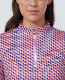 DAILY SPORTS Printed Long Sleeve Polo 681 Pop Geo