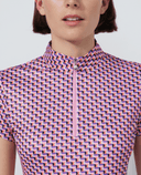 DAILY SPORTS Printed Cap Sleeve Dress 684 Pop Geo