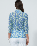 DAILY SPORTS Breeze Mesh 3/4 Sleeve Polo 686 Jaguar