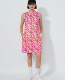 DAILY SPORTS Sheermotion Sleeveless Dress 693 Artsy Leaf