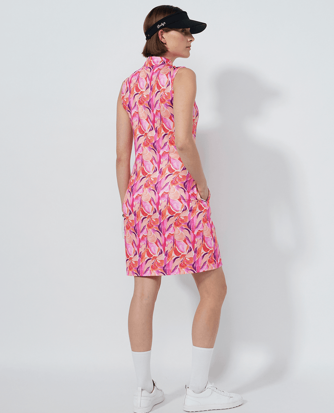 DAILY SPORTS Sheermotion Sleeveless Dress 693 Artsy Leaf