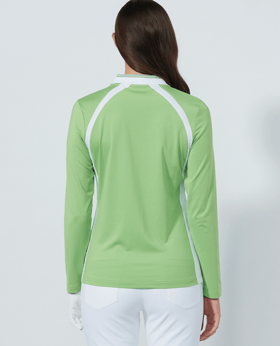DAILY SPORTS Sculpt Long Sleeve Polo 701 Bitter Lemon