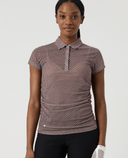 DAILY SPORTS Breeze Mesh Cap Sleeve Polo 762 Abstract Wave