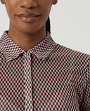 DAILY SPORTS Breeze Mesh Cap Sleeve Polo 762 Abstract Wave