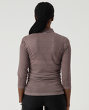 DAILY SPORTS Breeze Mesh 3/4 Sleeve Polo 763 Abstract Wave