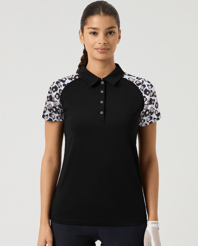 DAILY SPORTS Edge Cap Sleeve Polo 777 Black