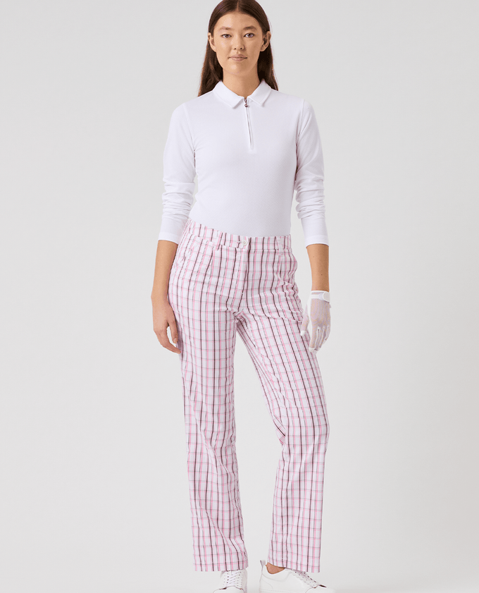 DAILY SPORTS Checked Trousers 32 inch 799 Prism Pink