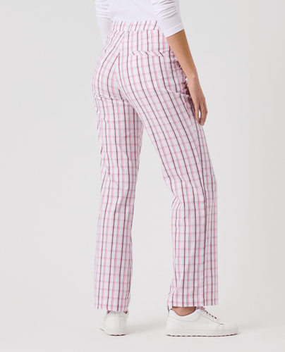 DAILY SPORTS Checked Trousers 32 inch 799 Prism Pink
