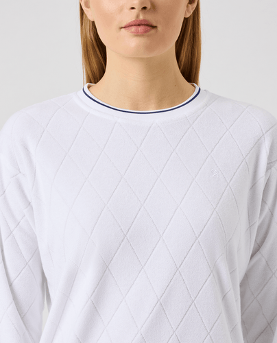 DAILY SPORTS Terry Touch Sweatshirt 801 White