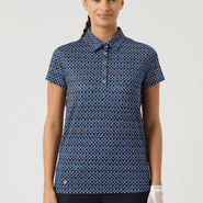 DAILY SPORTS Sheermotion Cap Sleeve Polo 805 Square Blue - M / Square Blue