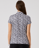 DAILY SPORTS Sheermotion Cap Sleeve Polo 805 Leo Contrast