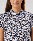 DAILY SPORTS Sheermotion Cap Sleeve Polo 805 Leo Contrast