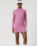 DAILY SPORTS Sheermotion Long Sleeve Polo 806 Geometric Palm Tree