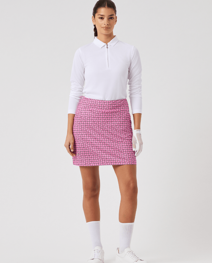 DAILY SPORTS Sheermotion Skort 45cm 807 Geometric Palm Tree