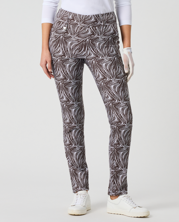 SIZE 14 - DAILY SPORTS Magic Printed Trousers 32 inch 878 Brown Zebra