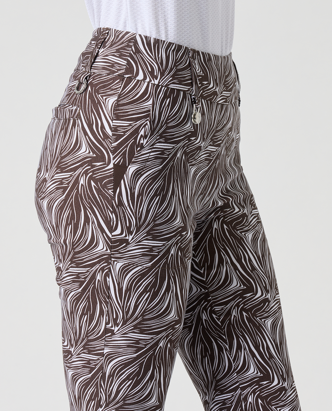 SIZE 14 - DAILY SPORTS Magic Printed Trousers 32 inch 878 Brown Zebra