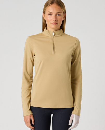 DAILY SPORTS Anna Long Sleeve Half Neck Mid Layer 881 Bark