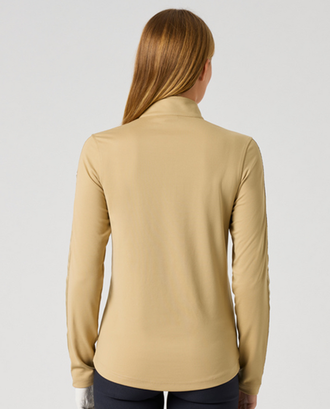 DAILY SPORTS Anna Long Sleeve Half Neck Mid Layer 881 Bark